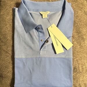 Calvin Klein Light Blue Men's Polo Shirt